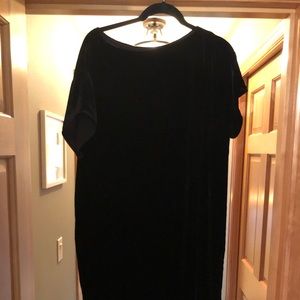 Eileen Fisher Black Velvet sheath dress